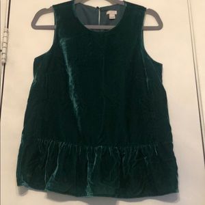 JCrew Velvet Top